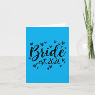 Tarjeta Novia Est 2026 Boda Recién Casada Novia Novio Fies