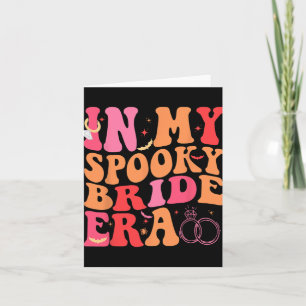 Tarjeta Novia Halloween En Mi Boda De Época Espeluznante B