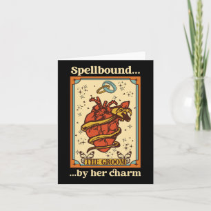 Tarjeta Novia Mistical Graciosa Y Groom Spellbound Por