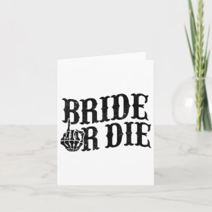 Tarjeta Novia O Muere Bachelorette Party Halloween Bride G