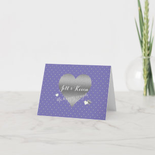 Tarjeta Novia y compañía Periwinkle & Silver Wedding Party