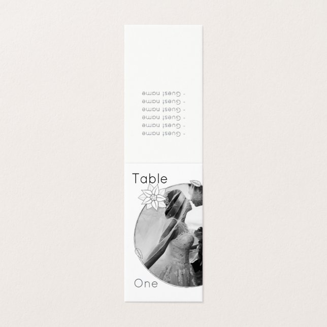 Tarjeta Novia y Groom (Exterior desplegado)