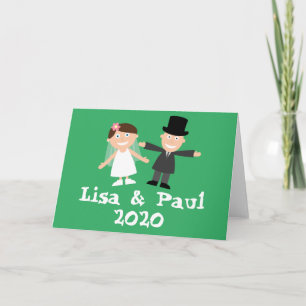 Tarjeta Novia y Groom