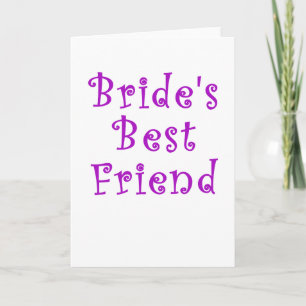 Tarjeta Novias mejor amigo