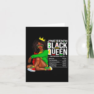 Tarjeta Noviembre Reina Negra Hechos Nutricionales 4 De Ju