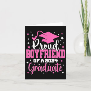 Tarjeta Novio De Una Graduación Superior De Graduado De Gr