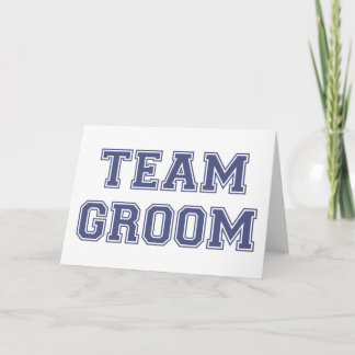 Tarjeta Novio del equipo