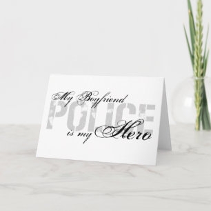 Tarjeta Novio es mi héroe - POLICÍA
