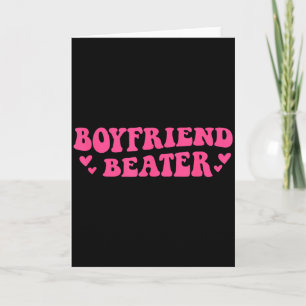 Tarjeta Novio Golpeador Humor Divertido Novia Retro Groo