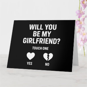 Tarjeta Novio le pregunta ¿Serás mi novia?