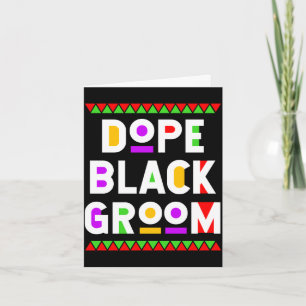 Tarjeta Novio negro mes de la historia afroamericana negra