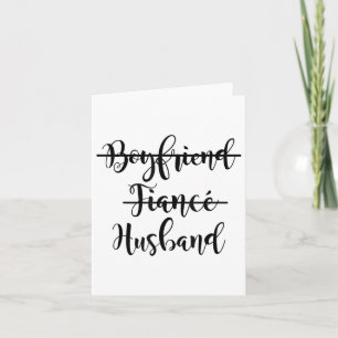 Tarjeta Novio, novia, prometida, pareja Boda Tee Groo