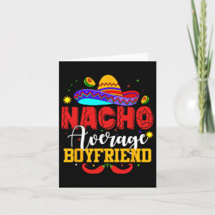 Tarjeta Novio promedio nacho divertido mexicano cinco de m