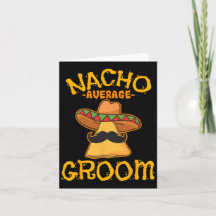 Tarjeta Novio promedio Nacho Plato Mexicano Esposo Cinco D