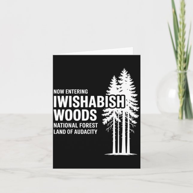Tarjeta Now Entering I Wishabish Woods National Forest Lan (Anverso)