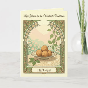 Tarjeta Nowruz Senjed Fruta de la Conexión