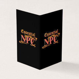 Tarjeta NPC esencial No maim Rob ni matar RPG divertidos