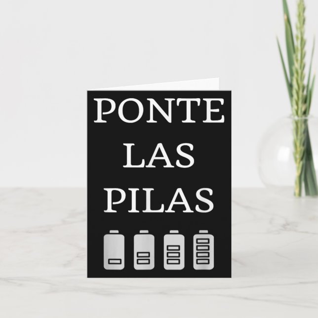 Tarjeta Nte Las Las Spanish Saying Motivational  (Anverso)