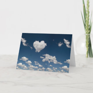 Tarjeta Nube con forma de corazón