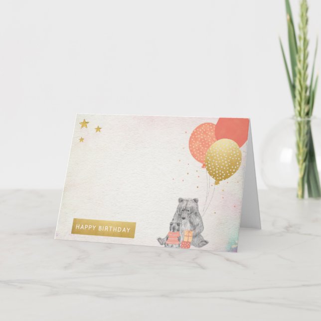 Tarjeta Nube de la palabra del feliz cumpleaños (Anverso)