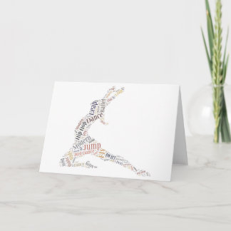 Tarjeta Nube de palabras de baile