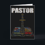 Tarjeta Nube de palabras de ministro cristiano Iglesia Pas<br><div class="desc">Nube de palabras de ministro cristiano Día de agradecimiento al pastor de la iglesia _1</div>