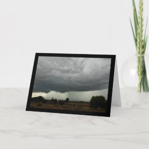 Tarjeta Nube de tormenta rural