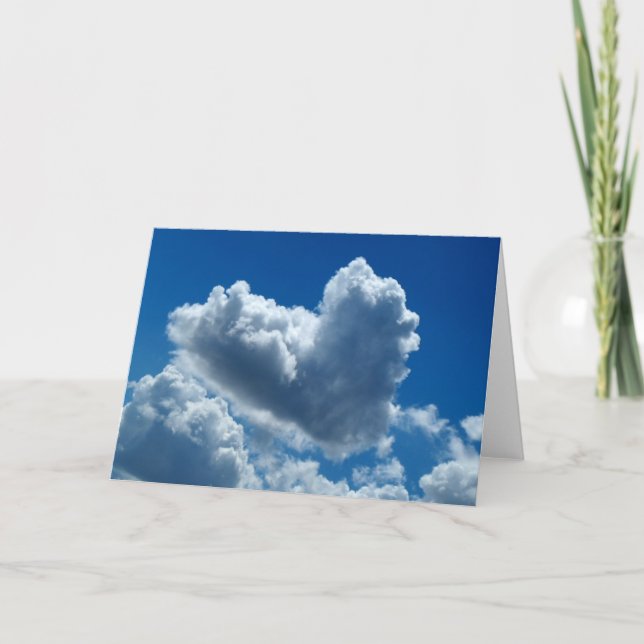 Tarjeta Nube en forma de corazón (Anverso)
