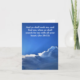 Tarjeta NUBES BLANCAS del CIELO AZUL "QUE PIENSAN EN