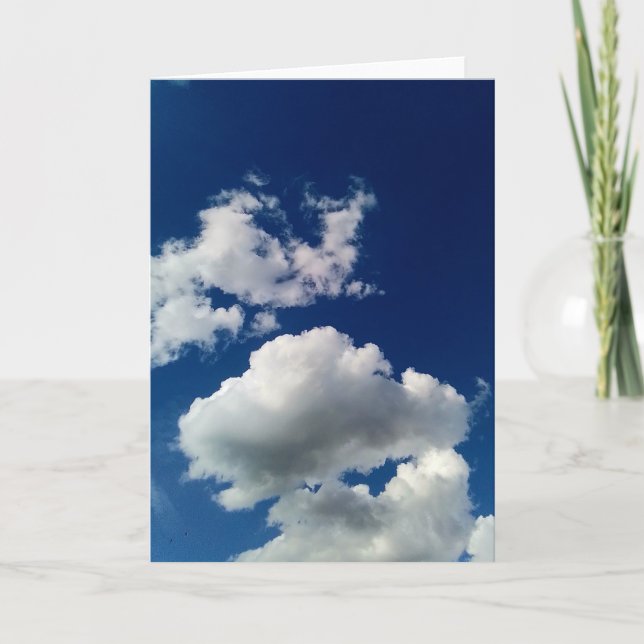 Tarjeta Nubes blandas grandes (Anverso)
