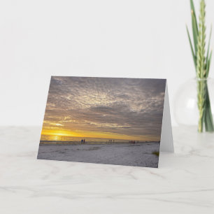 Tarjeta Nubes de cirrocumulo en Fort Myers Beach Sunset, F