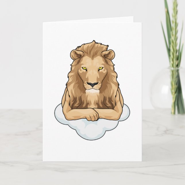 Tarjeta Nubes de leones (Anverso)