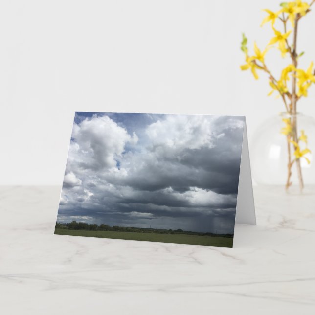 Tarjeta Nubes de tormenta (flor amarilla)