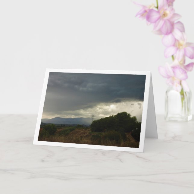 Tarjeta Nubes de tormenta sobre Valencia (Orquídea)