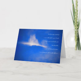 Tarjeta "Nubes displicentes #47" con poema