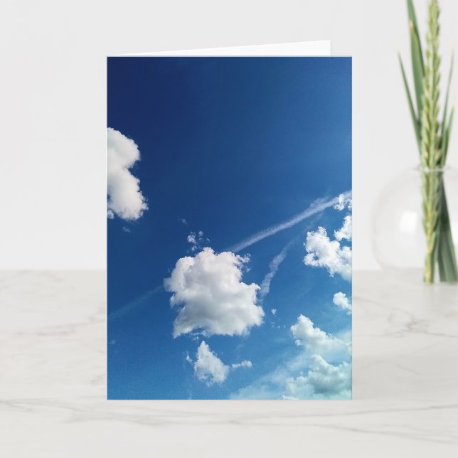 Tarjeta Nubes, en la luz (Anverso)