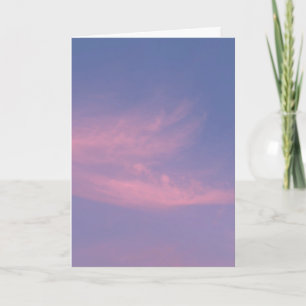 Tarjeta Nubes Etéreas Rosa Pastel Púrpura Crepúsculo