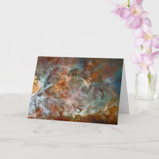 Tarjeta Nubes oscuras de la nebulosa Carina Hubble Espacio