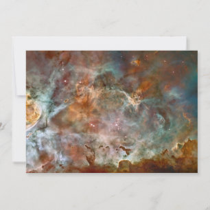 Tarjeta Nubes oscuras de la nebulosa Carina Hubble Espacio