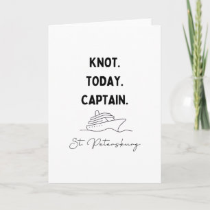 Tarjeta Nudo Hoy Traje Capitán Crucero San Petersburgo Fl