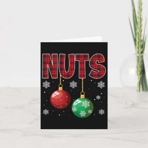 Tarjeta Nueces de pecho coincidentes con castañas Navidade