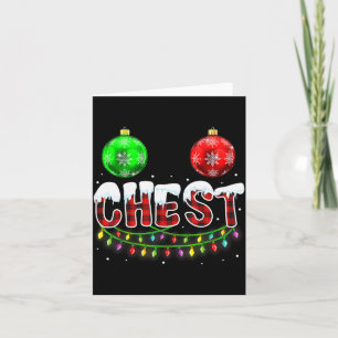 Tarjeta Nueces de pecho Navidad Divertido Pareja Coinciden