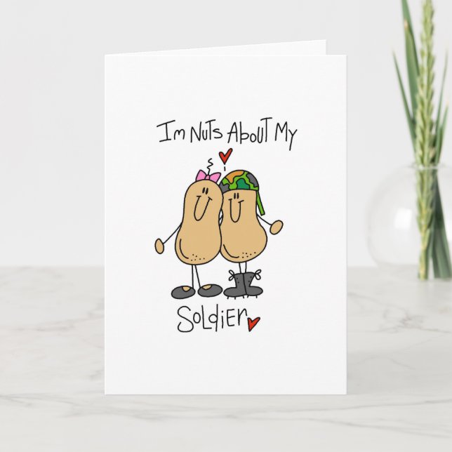 Tarjeta Nueces sobre mi soldado (Anverso)
