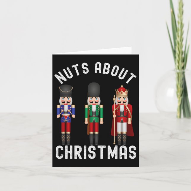 Tarjeta Nueces sobre Navidades Navidades de pastel diverti (Anverso)