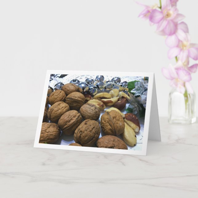 Tarjeta Nueces y nueces de Brasil (Orquídea)
