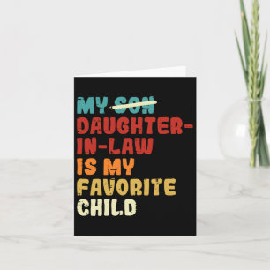 Tarjeta Nuera Es Mi Hija Favorita Día Del Padre D