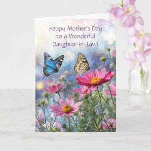 Tarjeta Nuera Feliz Día de las Madres Mariposas