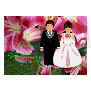 Tarjeta "Nuestra boda de primavera" para las menti
