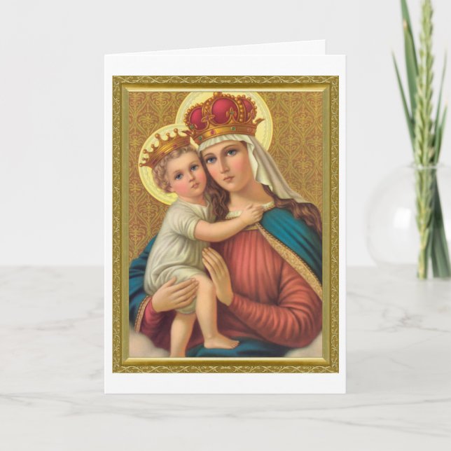 TARJETA NUESTRA DAMA DE IMAGEN DE REMEDAD DEVOCIONAL (Anverso)