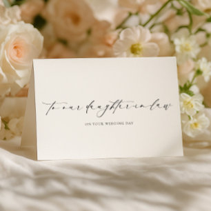 Tarjeta Nuestra Hija Política Día De Boda Ellesmere